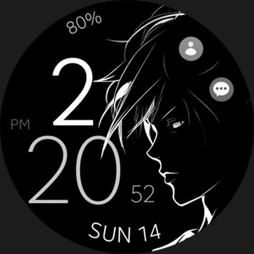 Anime digital manga watch face