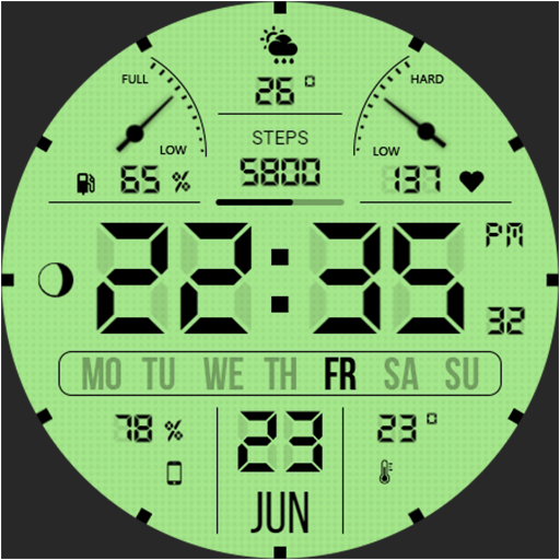 WFP 105 Retro watch face