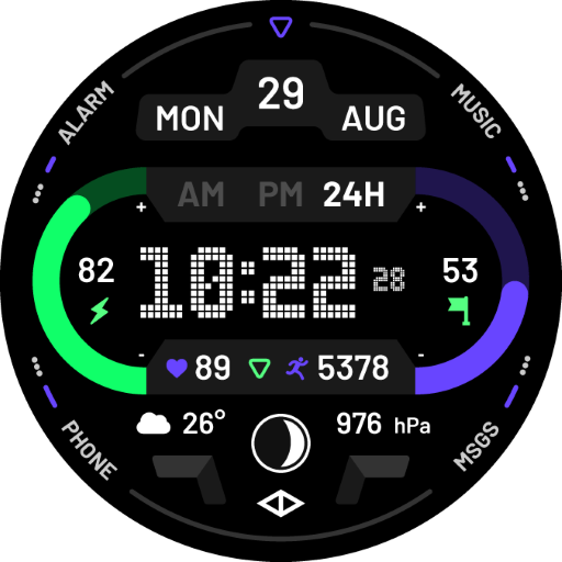 Vision 3: Digital Watch Face