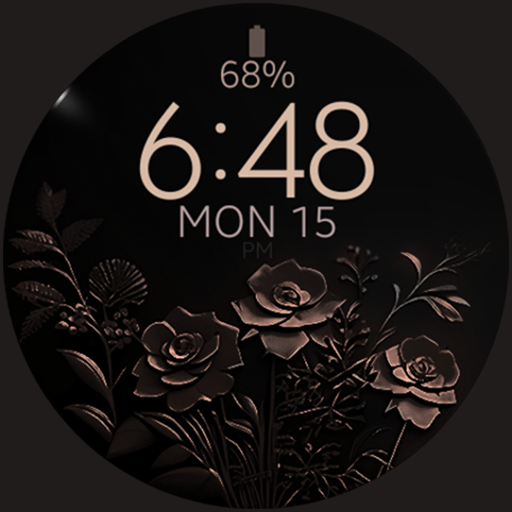 Bronze Blossom Watch Face