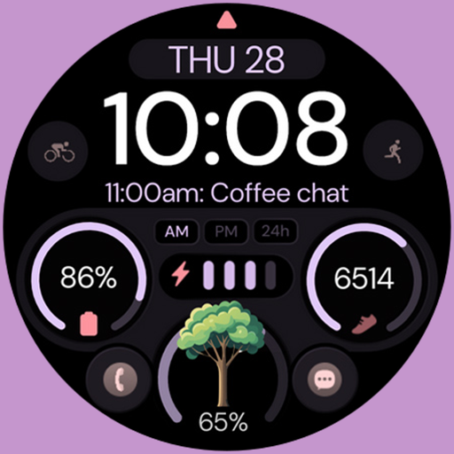 Digital Tree v2 watch face