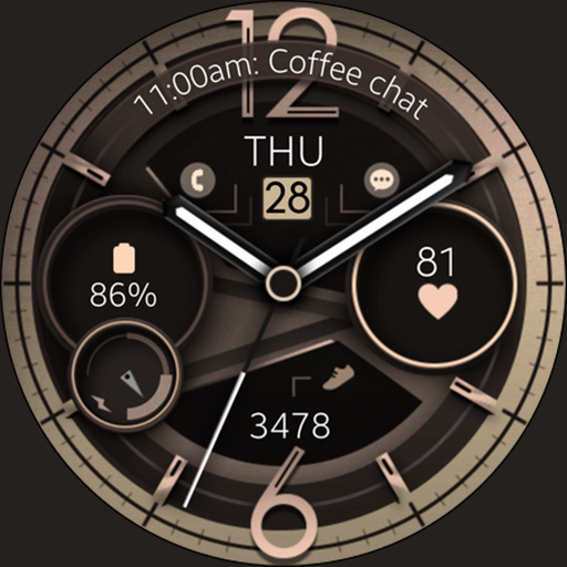 Dream 141 Bronze watch face