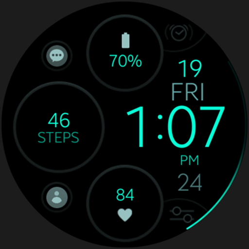 Digital Black v2 watch face