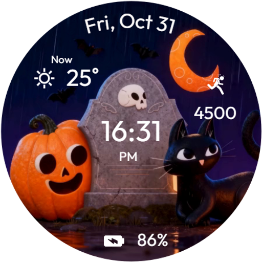 Spooky Pumpkin WatchFace
