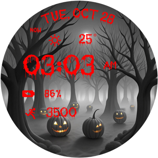 Scary Pumpkin WatchFace