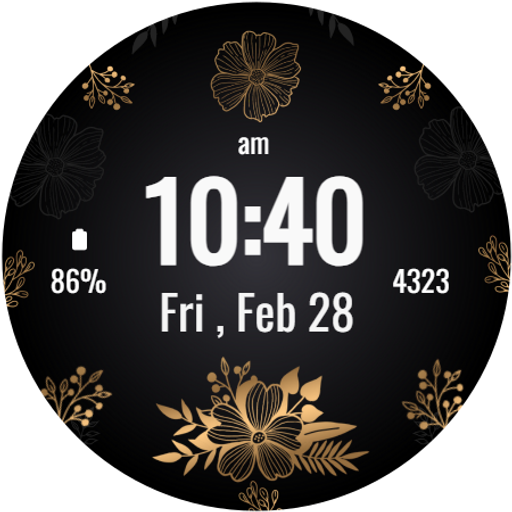 Realistic Luxury Flowers Watch