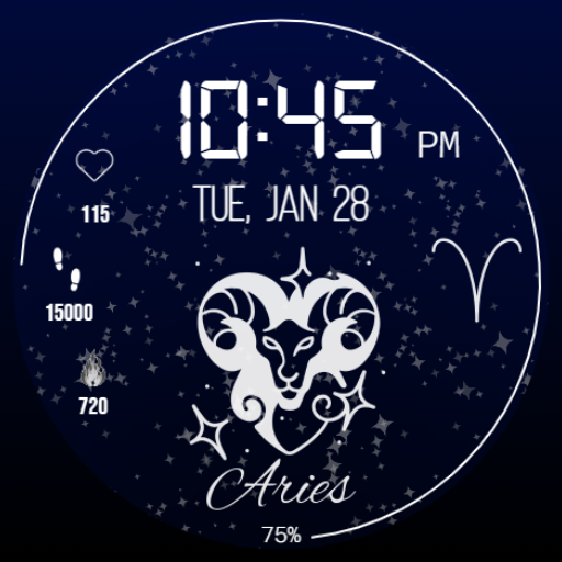 Zodiac Digital Watchface