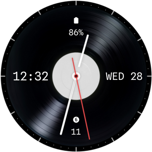 Vinyl Time Watch Face