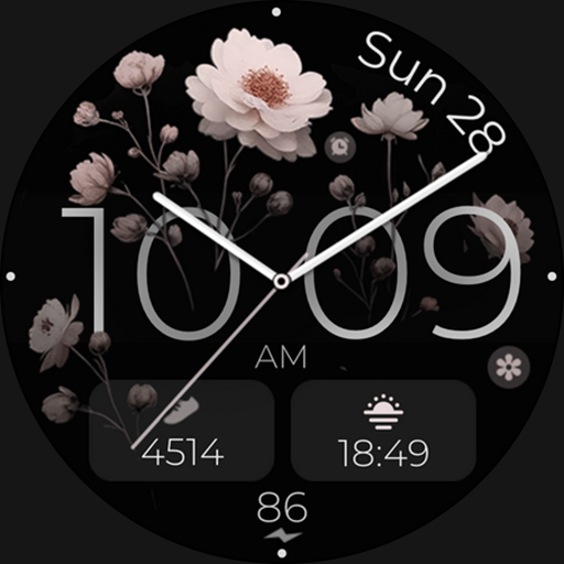Minimalist Floral Watch Face