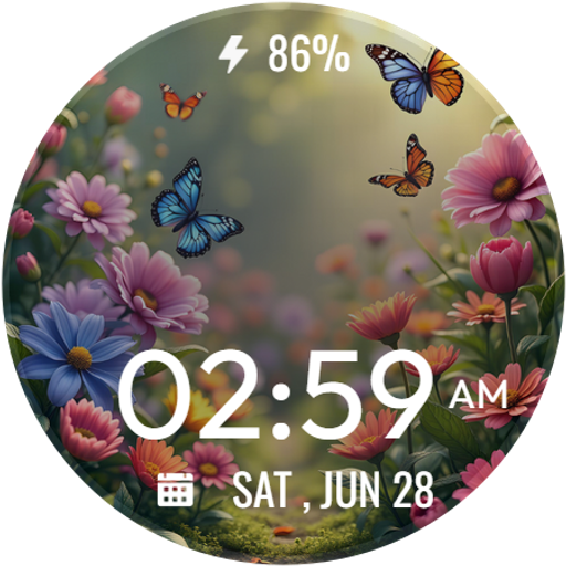Butterfly Garden WatchFace