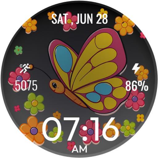 Lovely Butterfly WatchFace