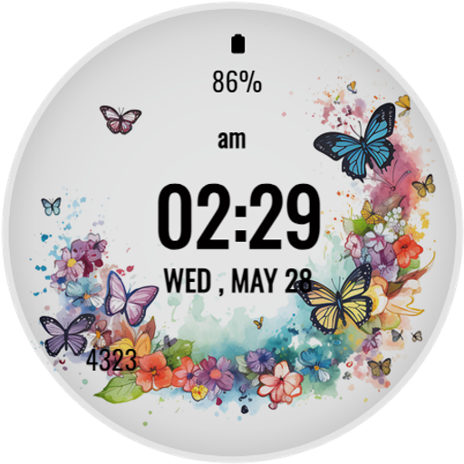 Spring Butterfly Watch Face