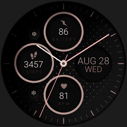 Rose Gold v2 analog watch face