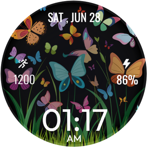 Cute Spring ButterflyWatchFace