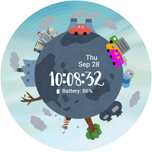 Earth Animated Watch Face