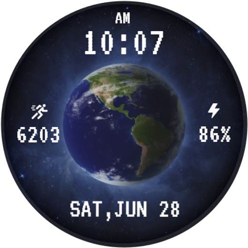 3D Animated Earth WatchFace
