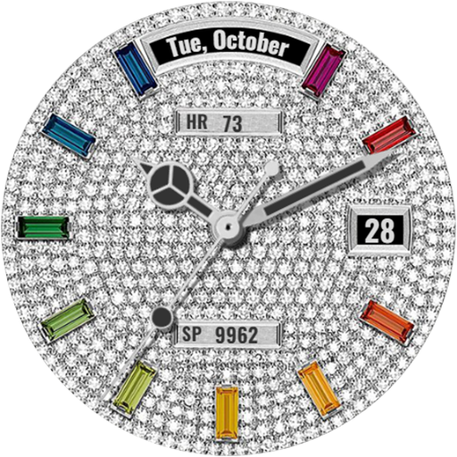 luxury diamond watch face