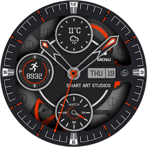 Hybrid 3D Watch Face