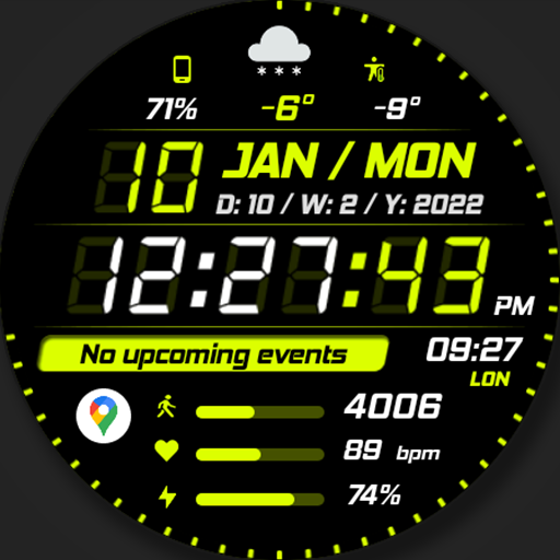 WFP 242 Sporty watch face