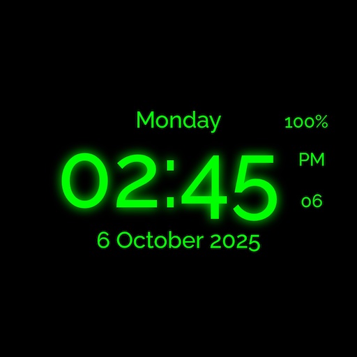 Digital Clock Live Wallpaper