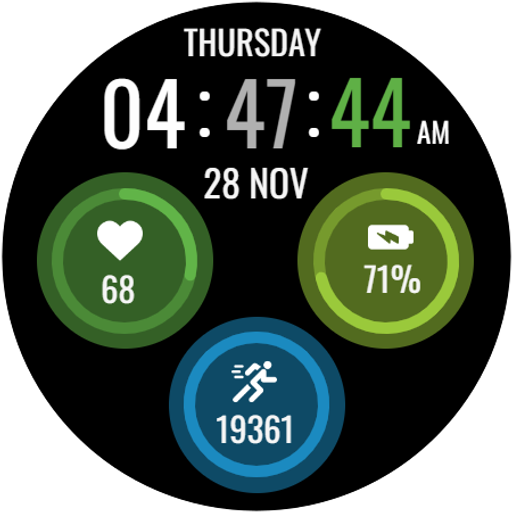 Active Tracker Watch Face