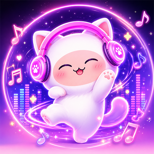 Cute Dancing Cat Rhythm Music