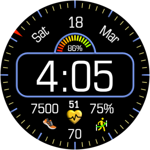 Iris4010 Digital Watch Face
