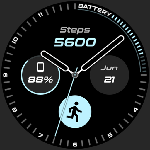 Active Analog Watch Face