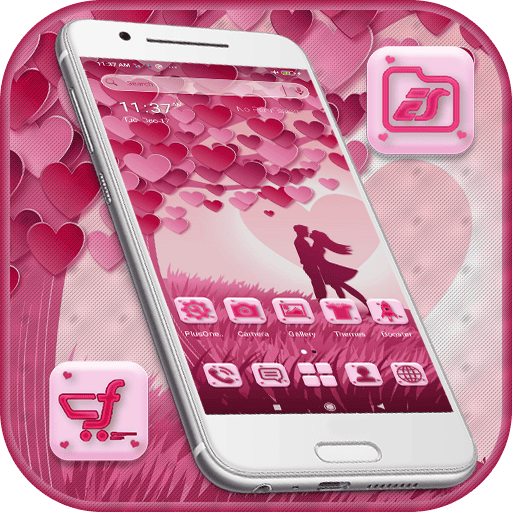 Heart Valentine Launcher Theme