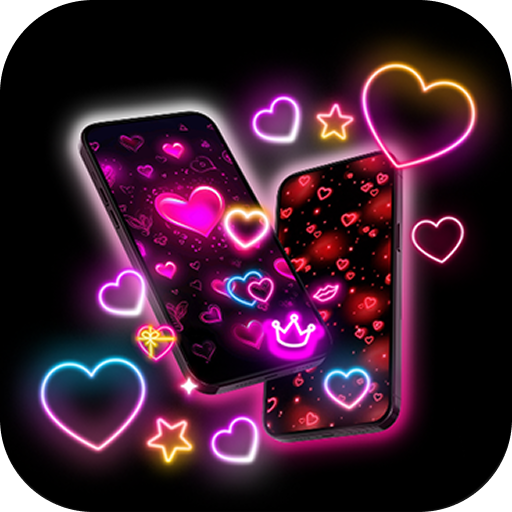 Neon Love Live Wallpaper