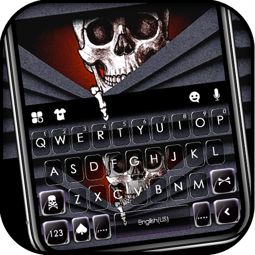 Spooky Skeleton Keyboard Theme