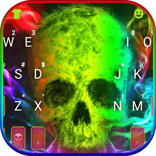 Smoke Skull Keyboard Illusion 