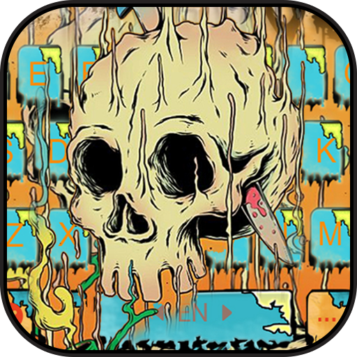Skull Graffiti Draw Keyboard T