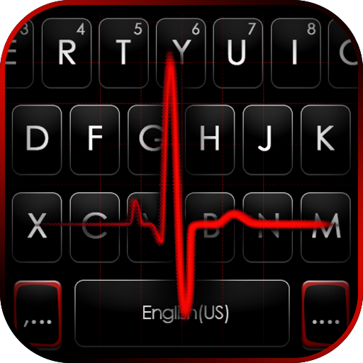 Red Heartbeat Live Keyboard Ba
