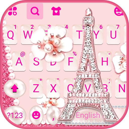 Pink Diamond Paris Keyboard Ba