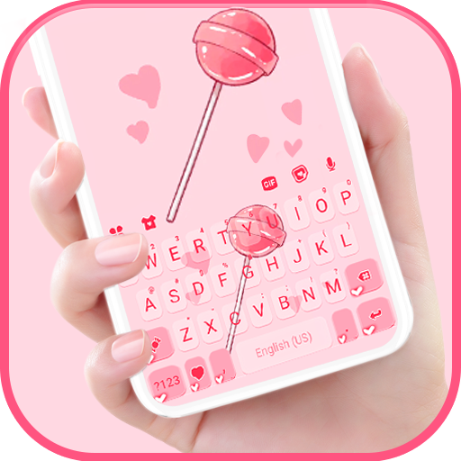 Sweet Candy Pink Keyboard Back