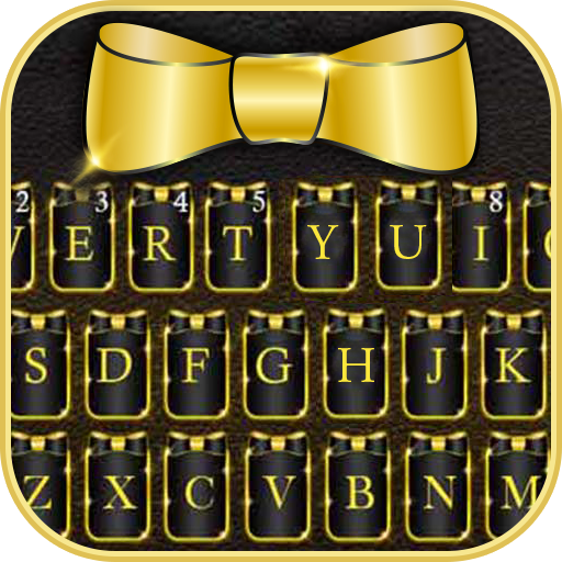 Golden Luxury Bow Keyboard The