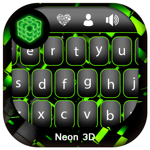 Neon 3D Keyboard