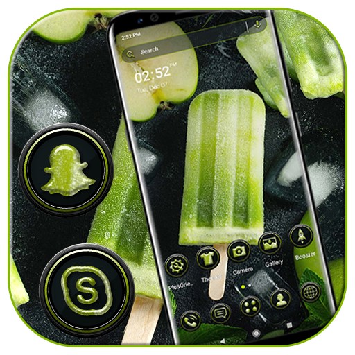 Mint Ice Pop Launcher Theme