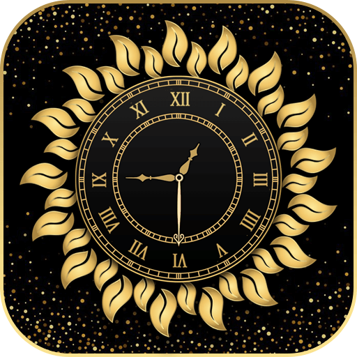 Gold Clock Live Wallpaper