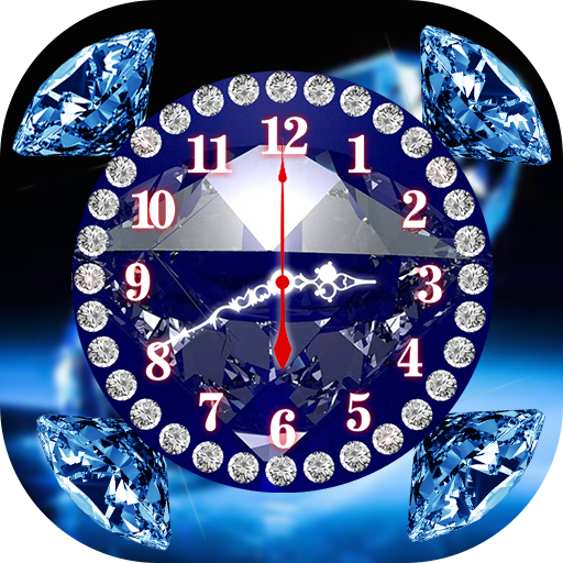 Diamond Clock Live Wallpaper
