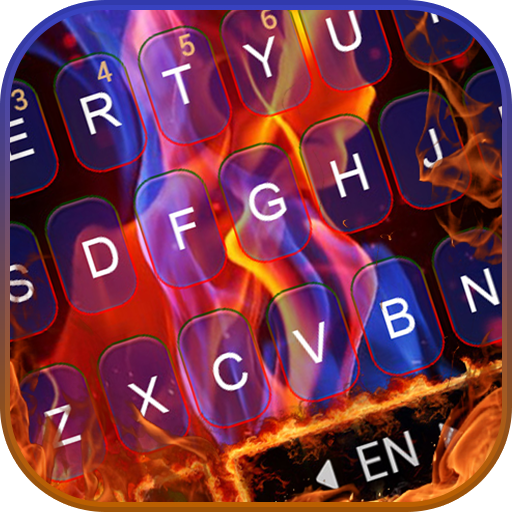 Flaming Fire Keyboard Theme