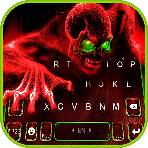 Scary Zombie Skull Keyboard Ba