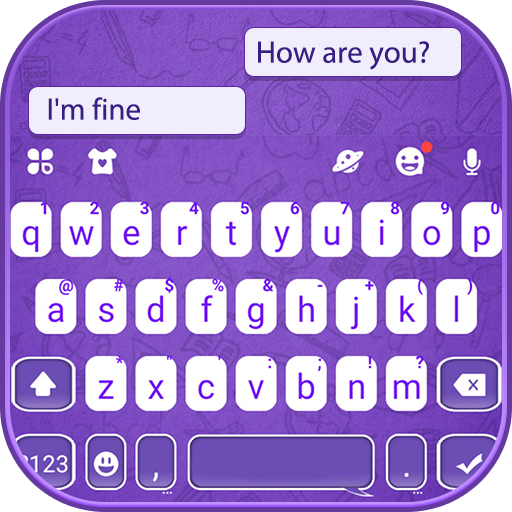 SMS Chat Purple Theme