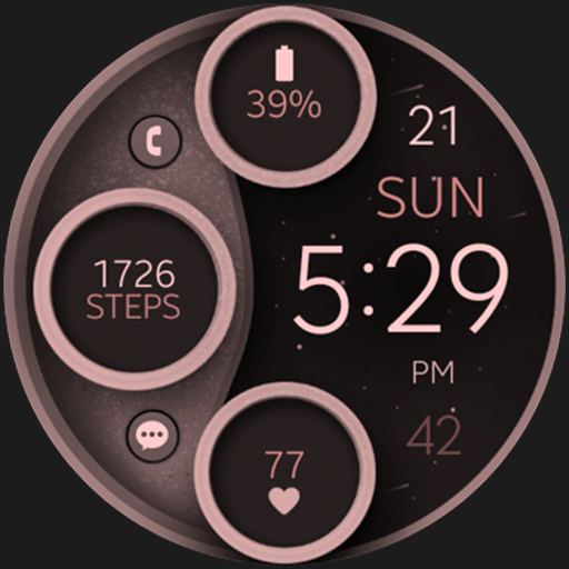 Digital Pink watch face