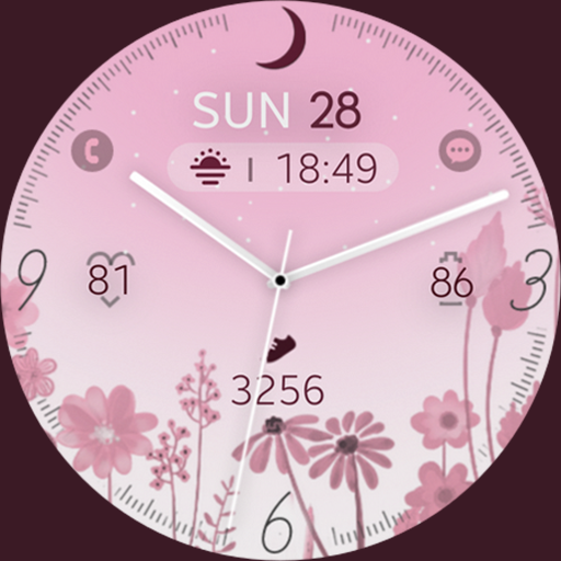 Dream Pink analog watch face