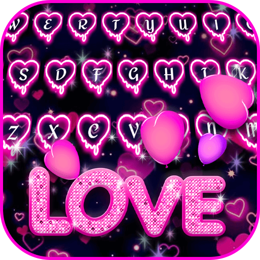 Neon Love Keyboard