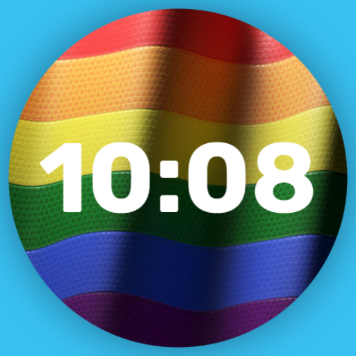 Animated Pride Flag Watch Face