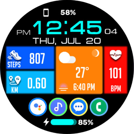 Tiles Window Watch Face NTV556