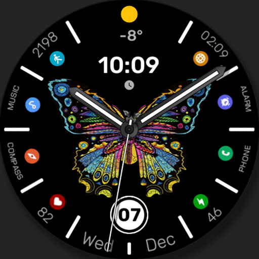 WFP 305 Butterfly watch face